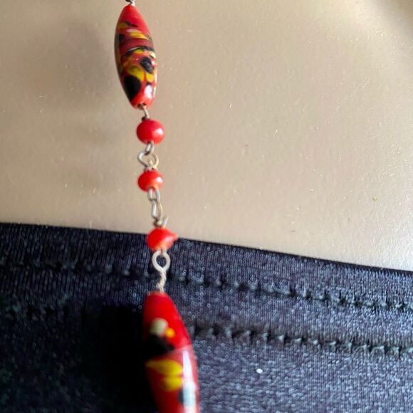 VINTAGE Venetian glass beads necklace - Picture 2 of 3